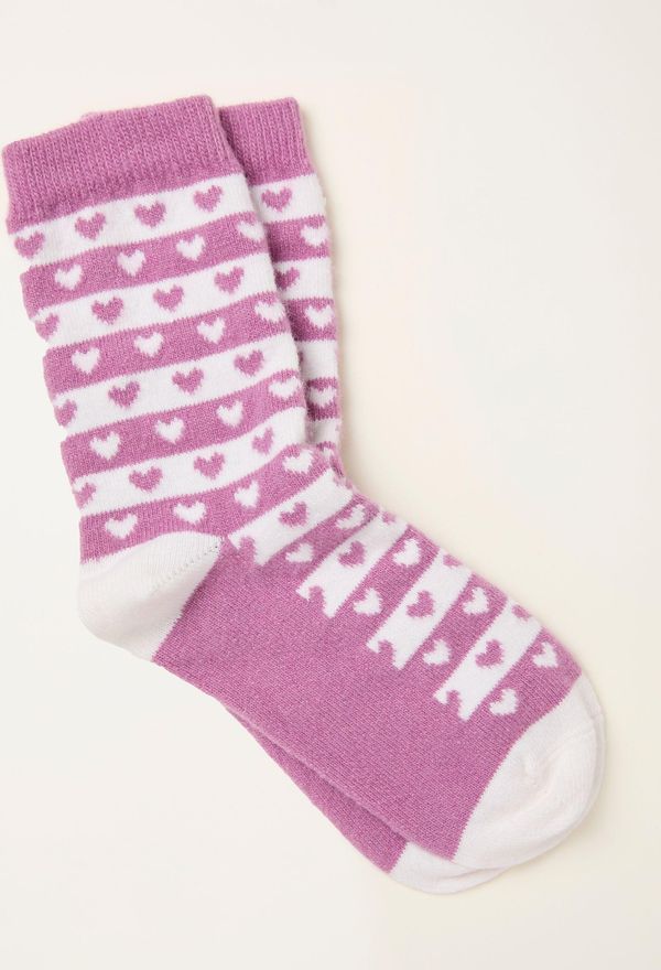 FatFace Pink Cashmere Blend Heart Socks