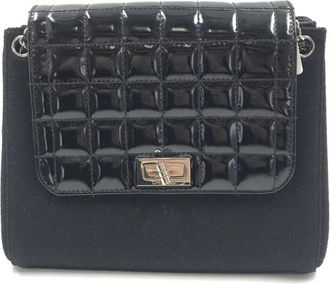 Chanel Chocolate Bar Patent Leather Shoulder Womens Bag (Pre-Owned)