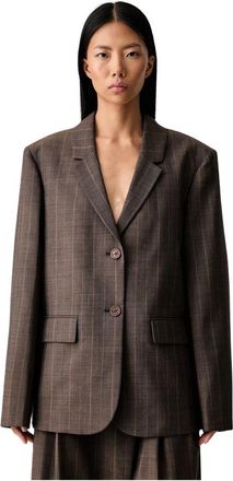 Ganni Mujer, Chaquetas, Marr&oacute;n, Talla: S