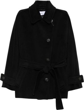 Marella Belted Coats - Dames - Jas met riem - Zwart - S - Jassen