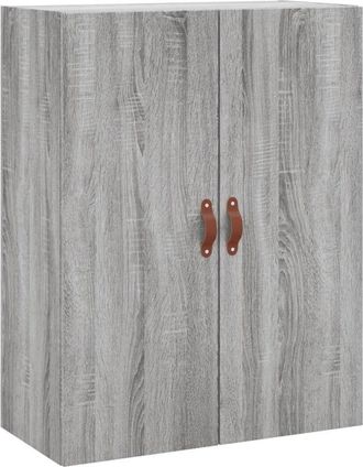 vidaXL Armario de pared gris Sonoma 69,5x34x90 cm Vidaxl