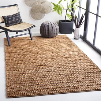 Safavieh Natural Fiber Hand Made Area rug, Natural Bohemian Style Non-Shedding