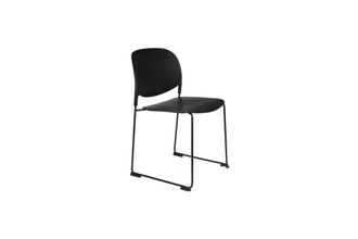 White Label Silla de polipropileno negra