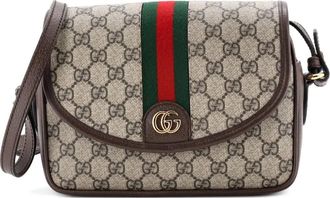 Gucci Borsa a tracolla Ophidia piccola - Marrone