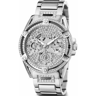 Guess Accessoires, Dames, Grijs, ONE Size, Queen Multifunction Horloge