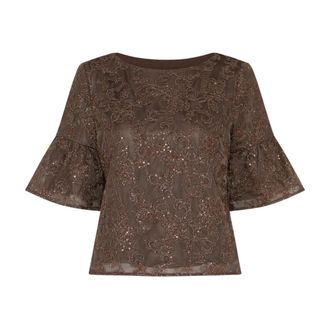 Bruuns Bazaar Pholido BBCarlie Blusa - Blouses & Shirts - Mujer - Marr&oacute;n - XL