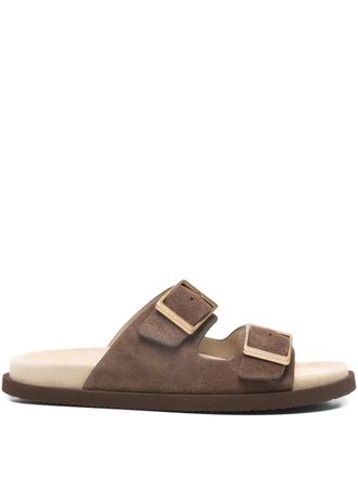 Brunello Cucinelli buckle sandals - Bruin
