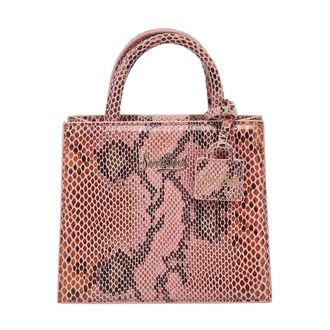 MC2 Saint Barth Tassen, Dames, Roze, ONE Size, Leer, Shop Bag Mini