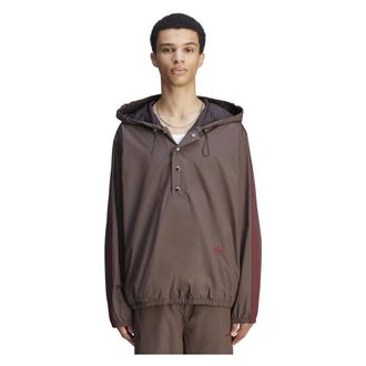 adidas Hoodies & sweatvesten, Heren, Bruin, L, Nylon, Nylon Hooded Anorak in Nbrown
