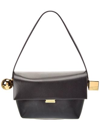 Jacquemus The Rond Carre Leather Shoulder Bag