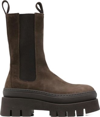 Copenhagen leather Chelsea boots - women - Fabric/Rubber/Nubuck Leather - 41 - Brown