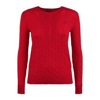 Ralph Lauren Red Wool And Cashmere Cable-Knit Sweater
