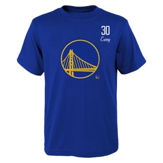 Outerstuff NBA Golden State Warriors Stephen Curry Distressed Player T-Shirt, blue, M