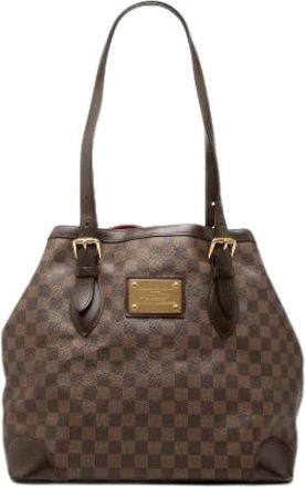 Louis Vuitton Pre-owned Hampstead MM Tote Bag - Dames - Vintage Shopper - Bruin - ONE Size - Vintage