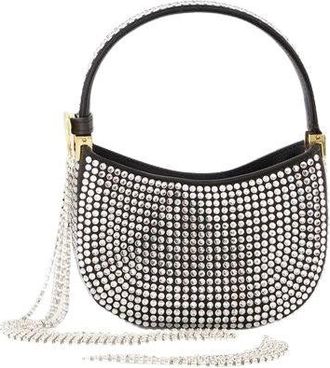 Magda Butrym Micro Vesna Hobo Bag - Black - Strass