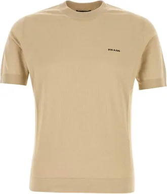 Prada Beige Crew Neck Sweater