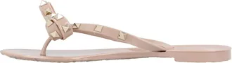 Valentino Schoenen, Dames, Beige, 36 EU, Rockstud Rubber Slipper