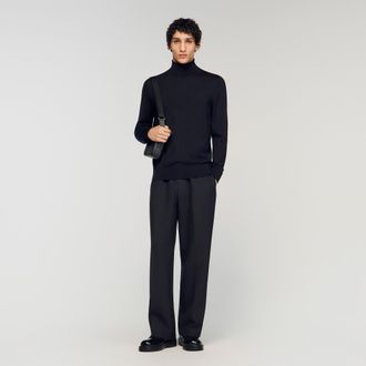 Sandro Roll neck wool sweater