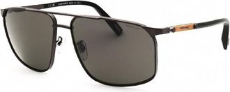 Chopard Sunglasses Aviator Full Rim, Black Gold Frame And Grey Polarized Lens Schl52Q67P
