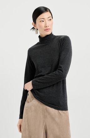 Brunello Cucinelli Cashmere and silk sweater in Anthracite at Nordstrom, Size 3X-Large Eu