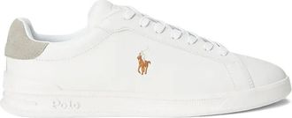 Polo Ralph Lauren Sneakers in pelle con logo - Bianco