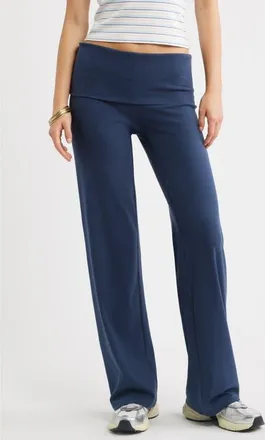 BP. Foldover Leggings in Navy Indigo at Nordstrom, Size Xx-Small