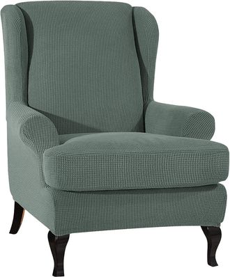 OEM (verde) Funda El&aacute;stica Para Sill&oacute;n Con Respaldo Alto, Funda Protectora El&aacute;stica Para Sill&oacute;n