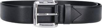 J & M Davidson Black Bonny Calf Leather Belt