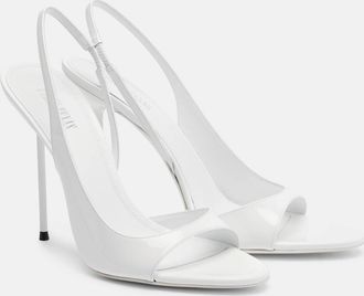 PARIS TEXAS Lidia patent leather slingback sandals