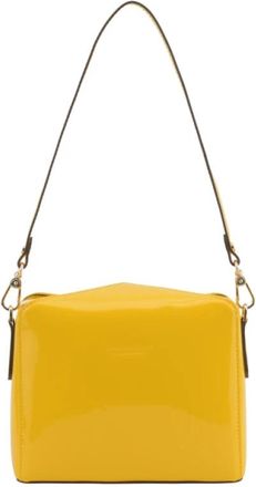 Pourchet Cassetta Vernis - Dames - Schoudertassen - Geel - ONE Size - Tassen