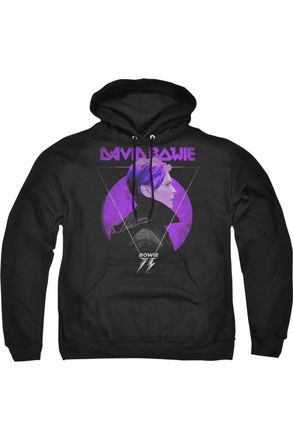 Gildan David Bowie Side Profile 75 Logo Adult Pull Over Hoodie