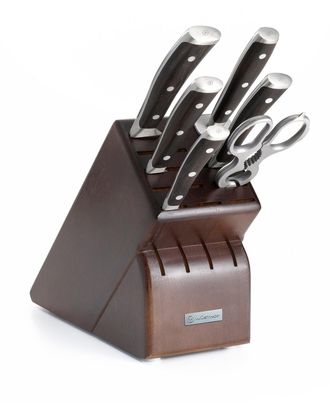 W&uuml;sthof Ikon Blackwood Seven Piece Knife Block Set