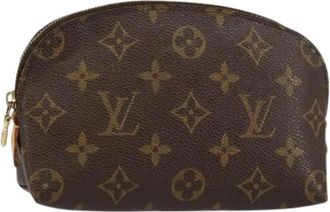 Louis Vuitton Pre-owned Mini Bags, female, Brown, Size: ONE SIZE Pre-owned Canvas Pouch