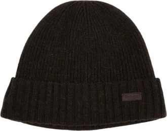 Barbour Gebreide Wollen Beanie Muts - unisex - Hoeden - Groen - ONE Size - Wol - Accessoires