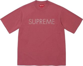 SUPREME FW26 Hearts Studded S/S T-Shirt Dusty Rose SUP-FW26-081-ROS
