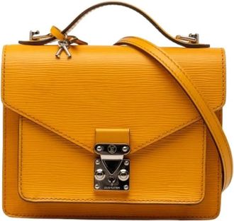 Louis Vuitton Pre-owned Handbags, female, Yellow, Size: ONE SIZE Pre-owned Monceau BB