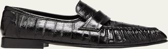 The Row Mens Soft Leather Loafers