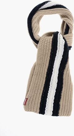 Dsquared2 Alpaca Blend Scarf with Contrasting Band size Unica