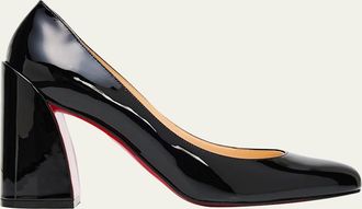 Christian Louboutin 85mm Miss Jane Patent Leather Pumps