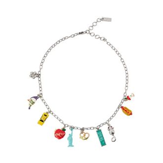 Marc Jacobs Accessoires, Dames, Grijs, ONE Size, The City Charm Necklace New York