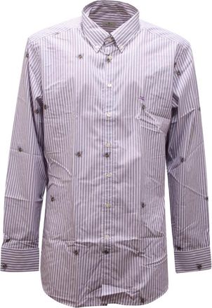 Etro Heren, Overhemden, Paars, Maat: 4XL