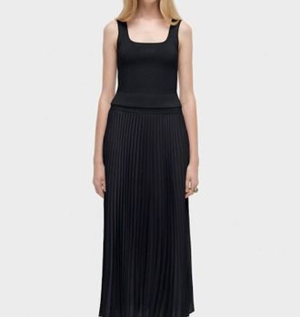 Jonathan Simkhai Melanie Midi Skirt In Black