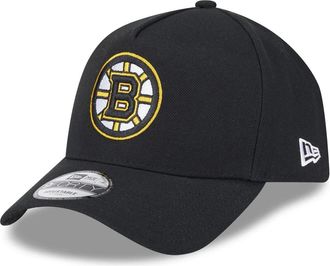 New Era Boston Bruins NHL Injection Black 9Forty Adjustable A-Frame Cap