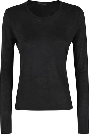Anine Bing Tops, Dames, Zwart, M, Long Sleeve Tops