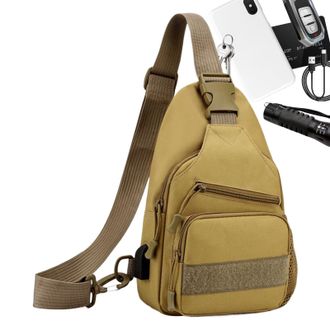 Generic Small Sling Bag - Adjustable Waterproof Sling Pack | Shoulder Bag For Outdoor, Travel, Hiking, Cycling & Running | Lightweight Oxford Cloth Storage Or