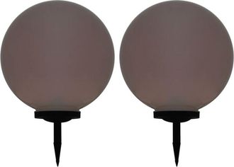 vidaXL Outdoor Solar Lamps 2 pcs LED Spherical 50 cm RGB vidaXL