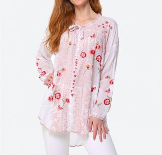 Johnny Was Masia Embroidered Tunic In White