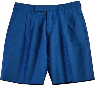 Paul Smith Bermuda Formali Lana e Mohair - Heren - Korte Broeken - Blauw - M - Wol - Korte Broeken