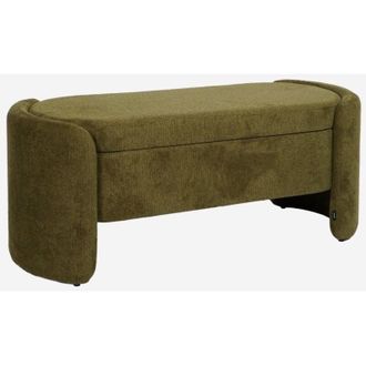 Sweeek Banco baúl, pie de cama contemporáneo de tela simple