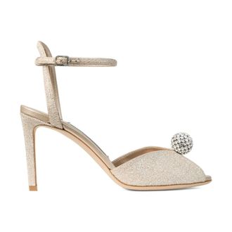 Jimmy Choo London Schoenen, Dames, Beige, 40 EU, Leer, Sacora 85